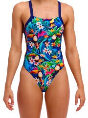 Funkita BF Birdie Wordie Kadın Antrenman Mayosu – Şık Tasarım & C-Infinity Klor Dayanımlı