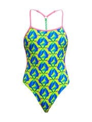 Funkita TW Tweety Sweet Kadın Antrenman Mayosu – İnce ve Burgu Askı Tasarımı & C-Infinity Klor Dayanımlı