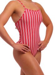 Funkita TMT Candy Man Kadın Antrenman Mayosu – Ayarlanabilir Bağlamalı Askı Tasarımı & C-Infinity Klor Dayanımlı